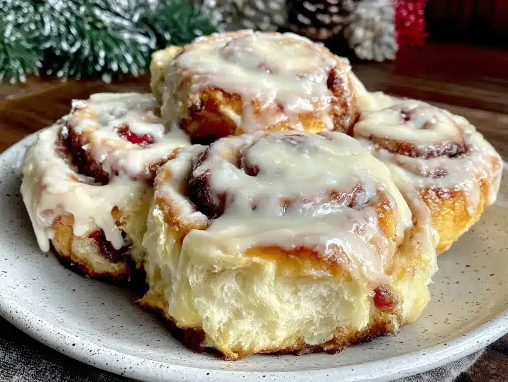 christmas morning cinnamon rolls - featured image