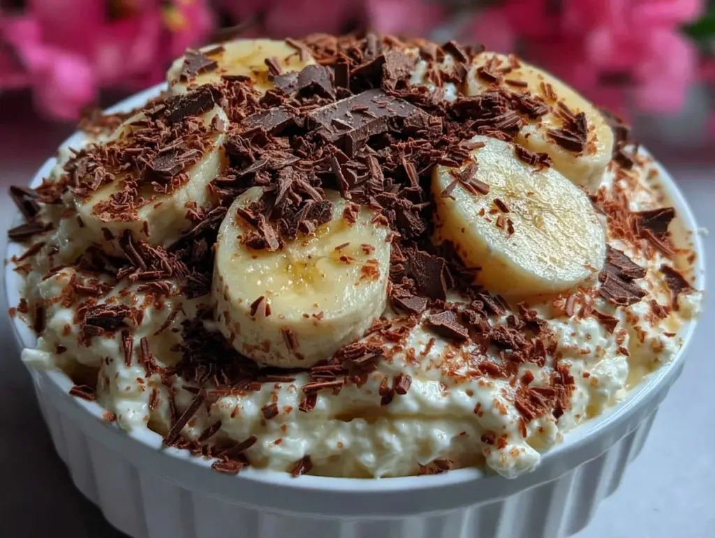 cottage cheese bowl with banana dark chocolate - featured image