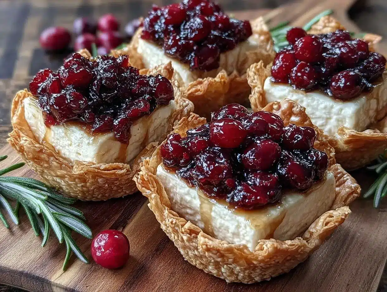 cranberry brie bites preparation steps