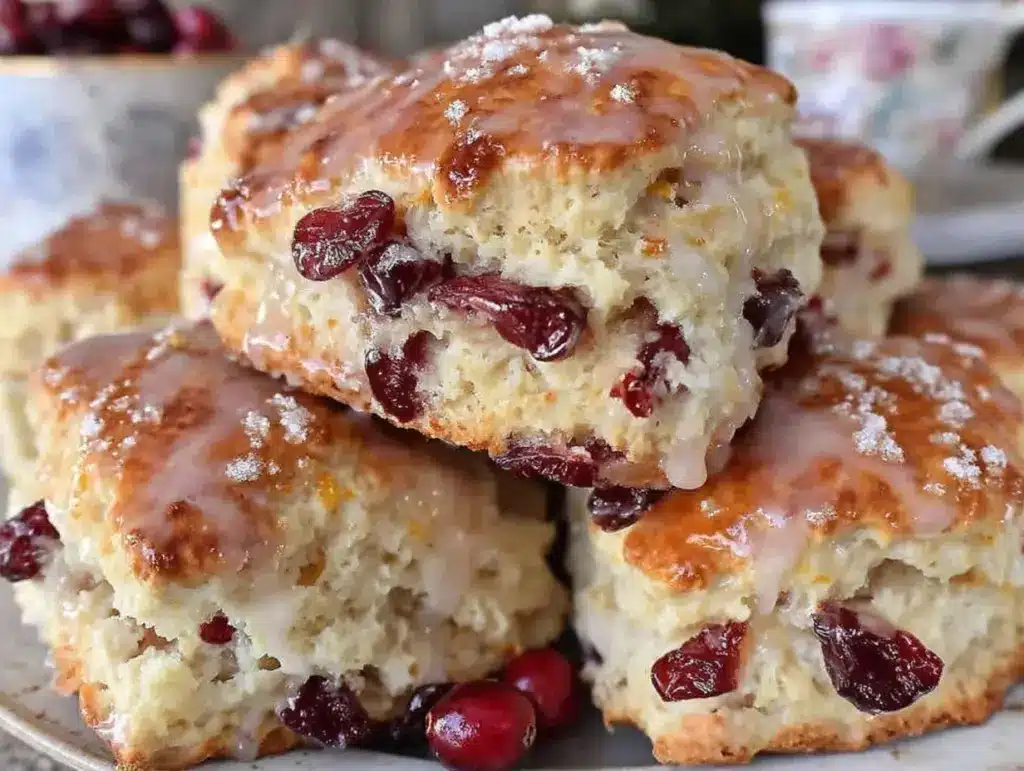 cranberry orange scones recipe - featured image