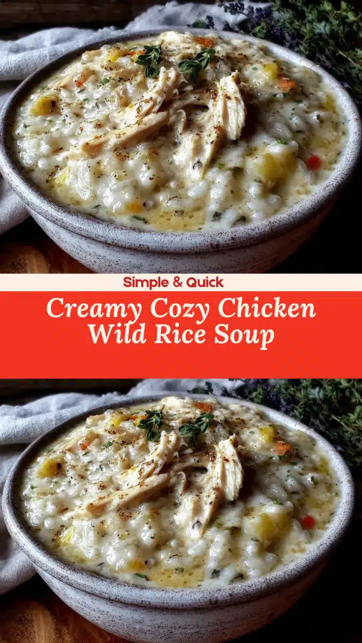 creamy chicken and wild rice soup recipe