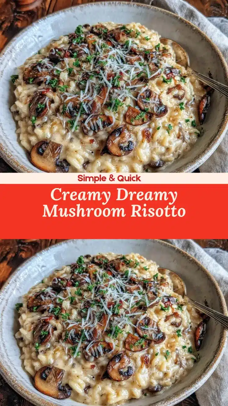 creamy mushroom risotto recipe recipe