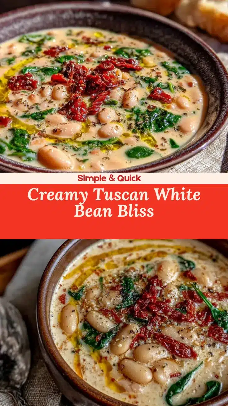 creamy Tuscan white bean soup recipe