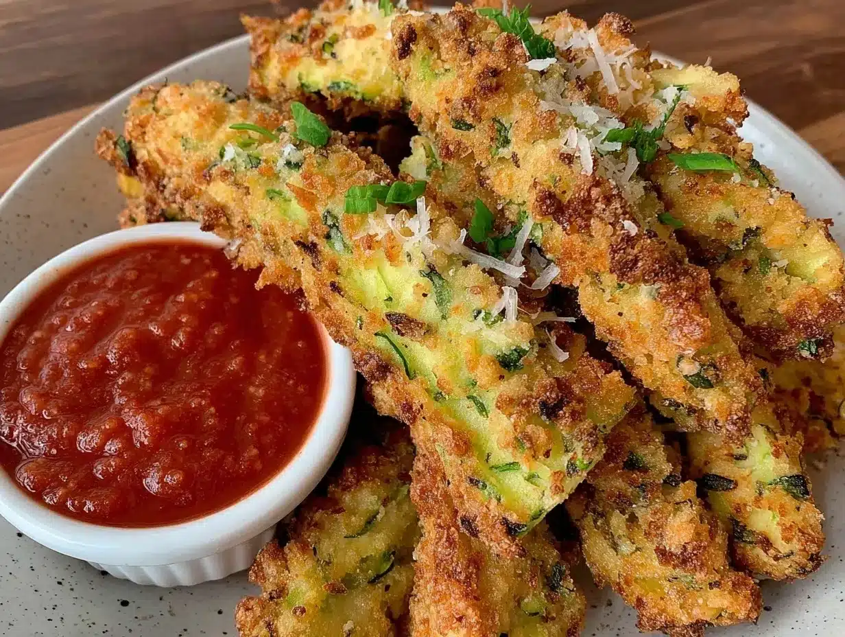 crispy zucchini fries recipe preparation steps