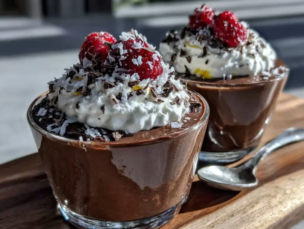 dairy-free chocolate mousse cups recipe - featured image