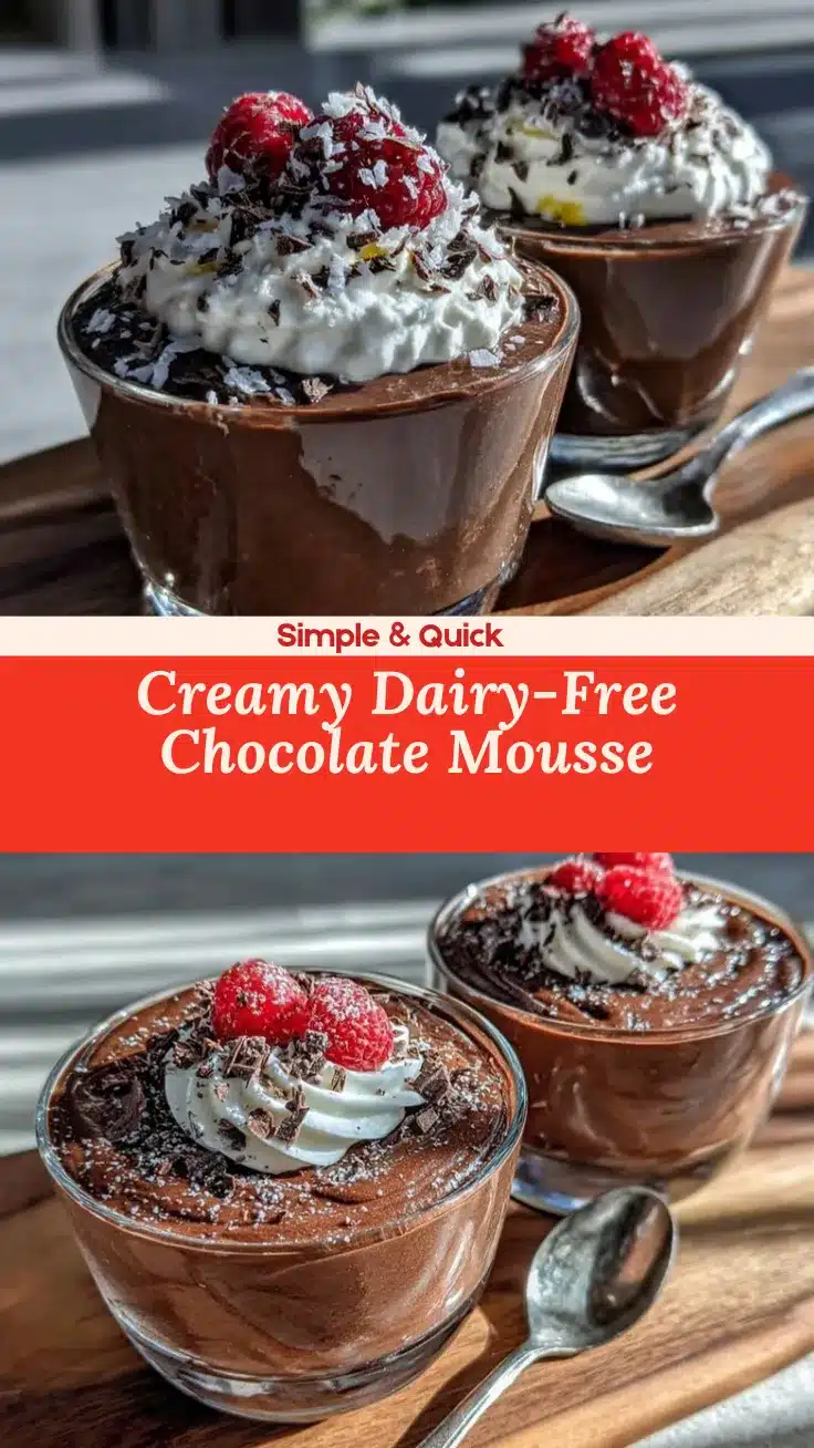 dairy-free chocolate mousse cups recipe recipe