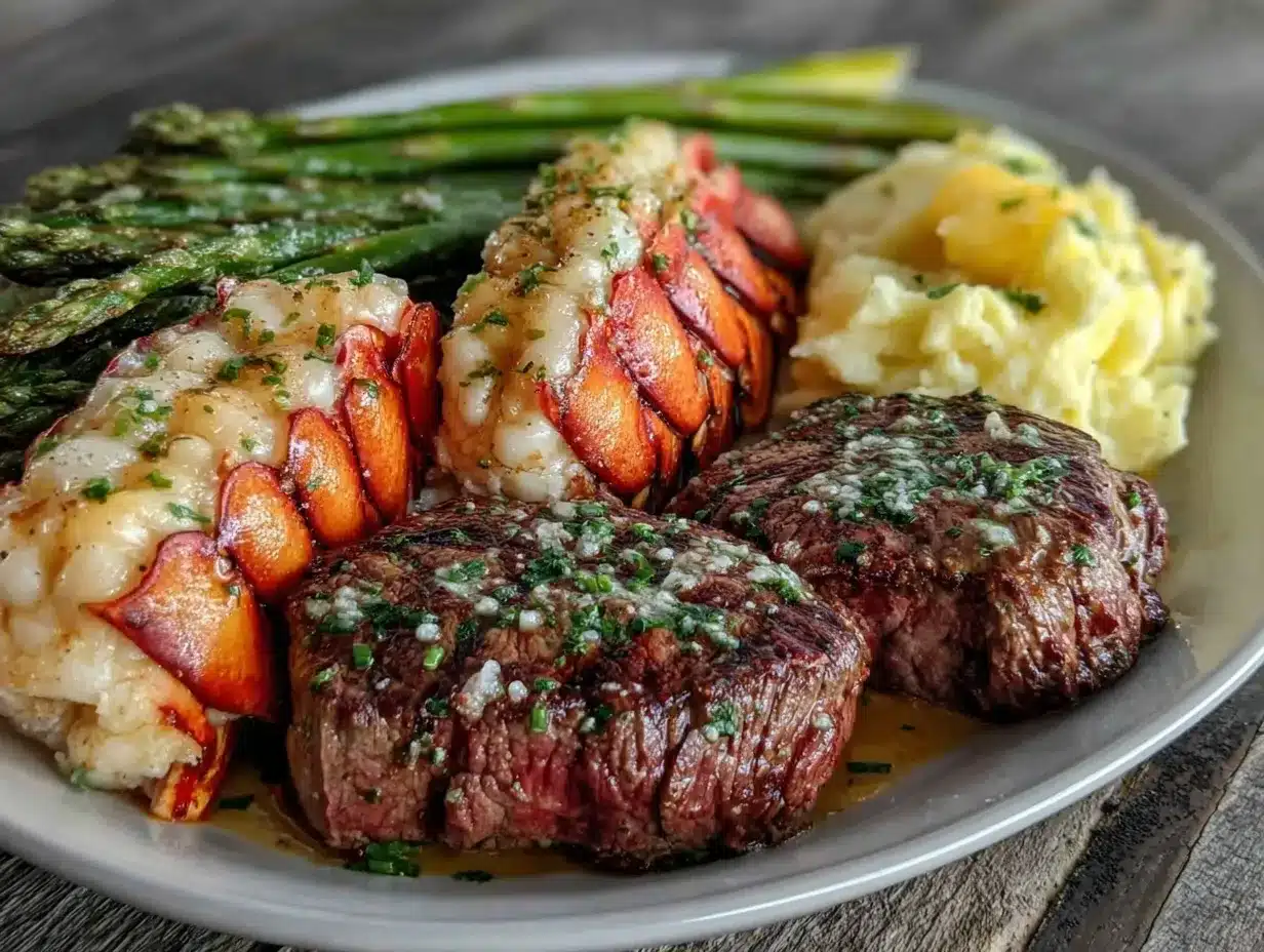 decadent surf and turf for two preparation steps