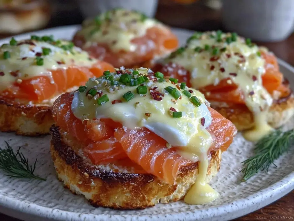eggs benedict with smoked salmon - featured image