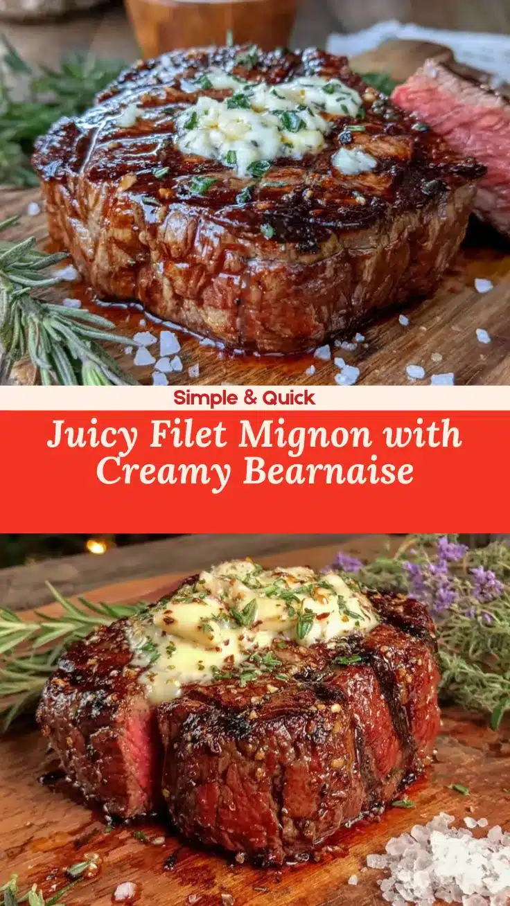 filet mignon with creamy bearnaise sauce recipe