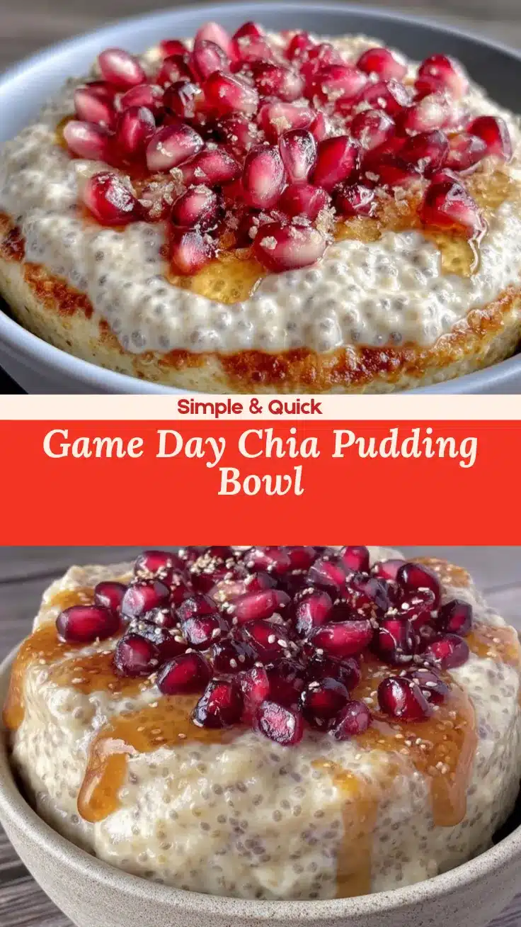 football desserts chia pudding bowl recipe