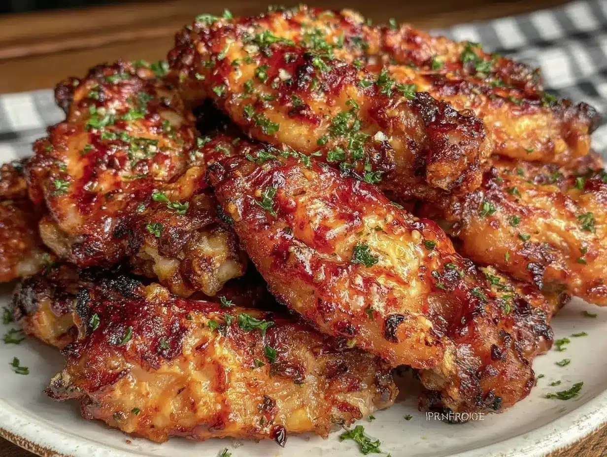 garlic parmesan chicken wings preparation steps