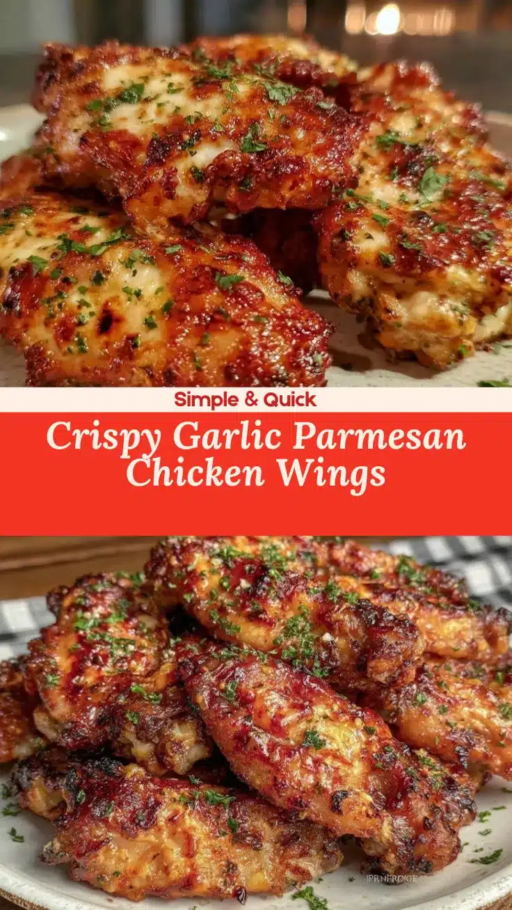 garlic parmesan chicken wings recipe