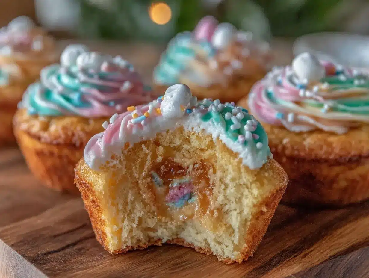 gender reveal cupcakes preparation steps
