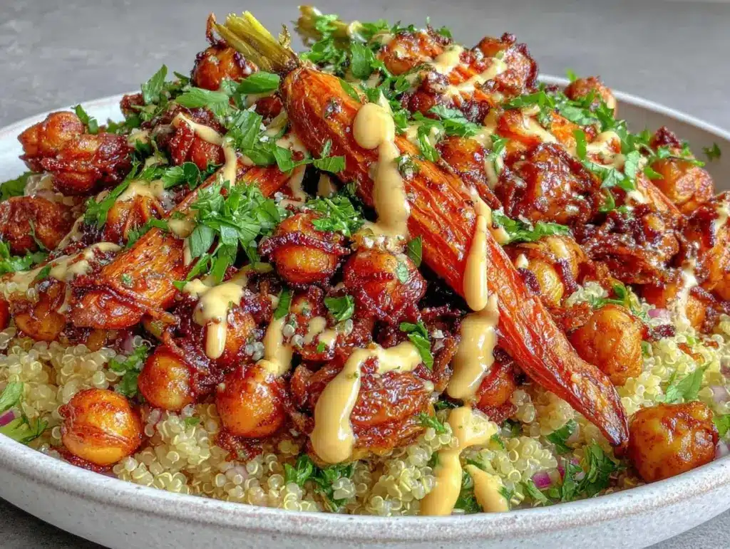 harissa chickpeas - featured image