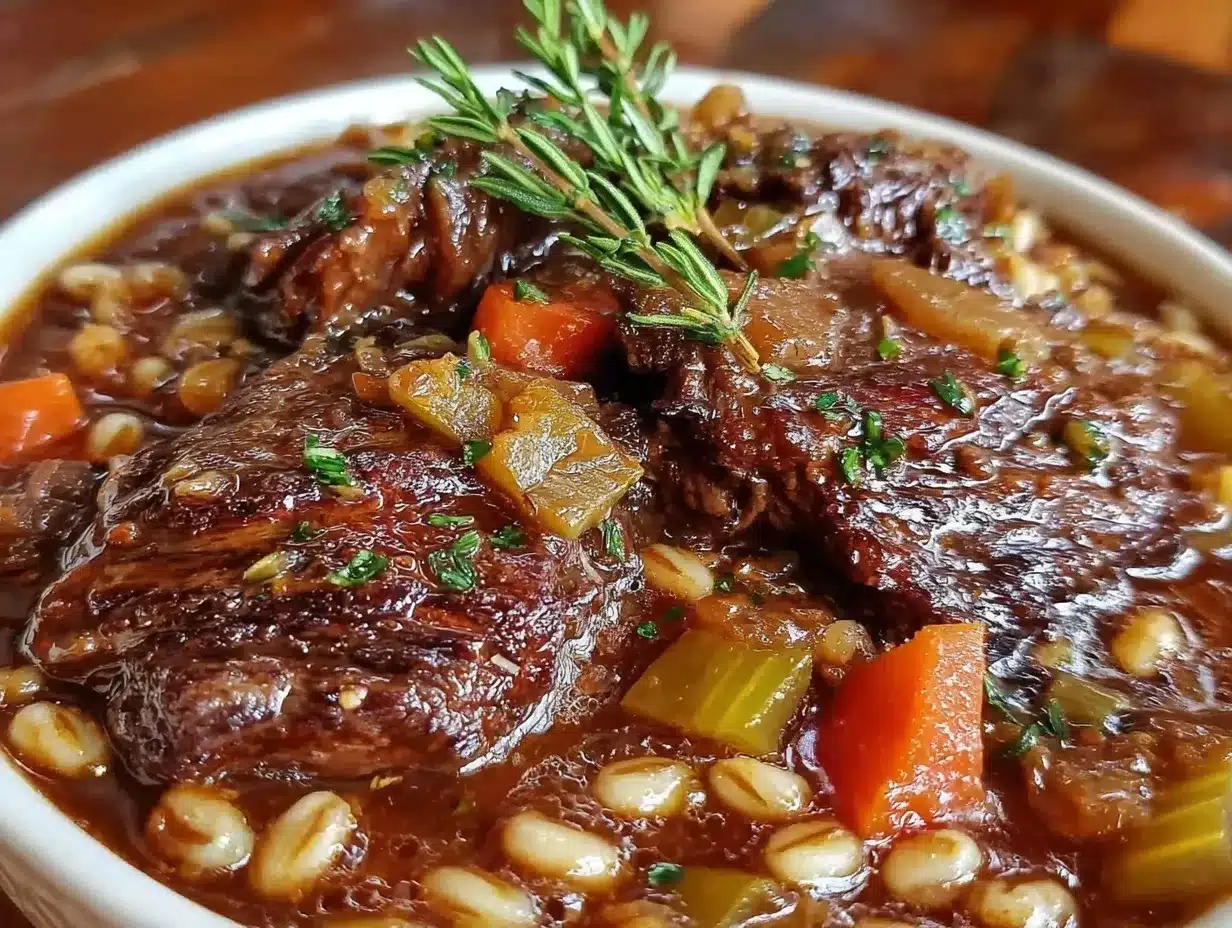 hearty beef and barley stew preparation steps