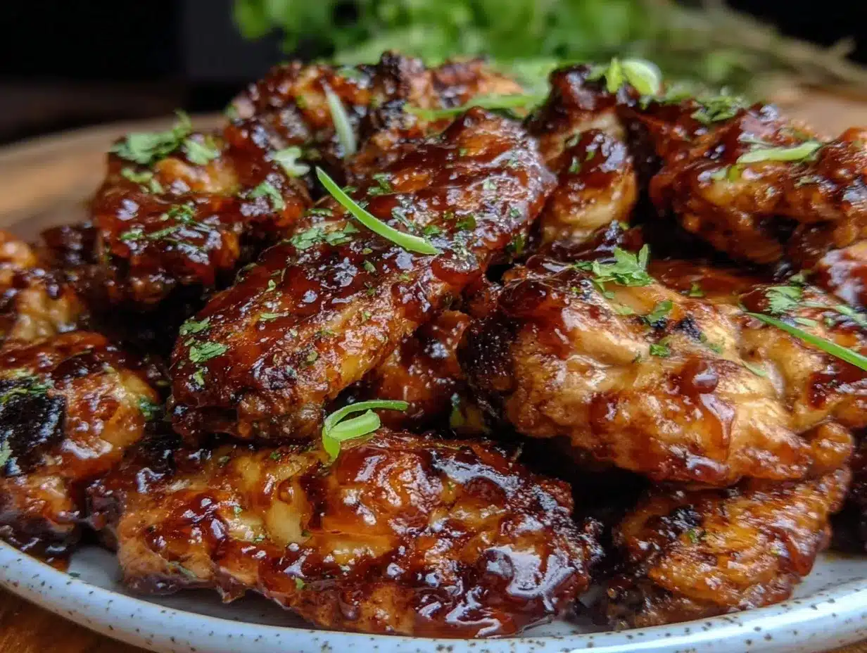 honey sriracha glazed wings preparation steps