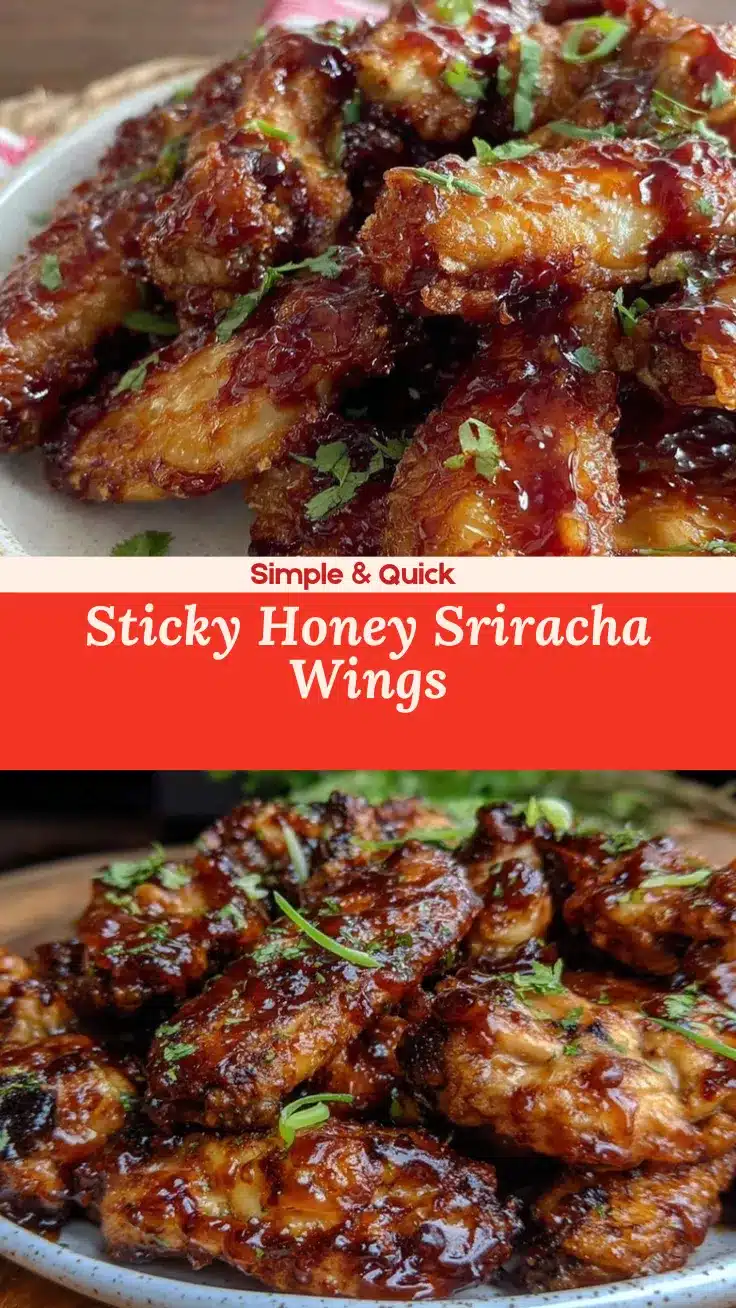 honey sriracha glazed wings recipe