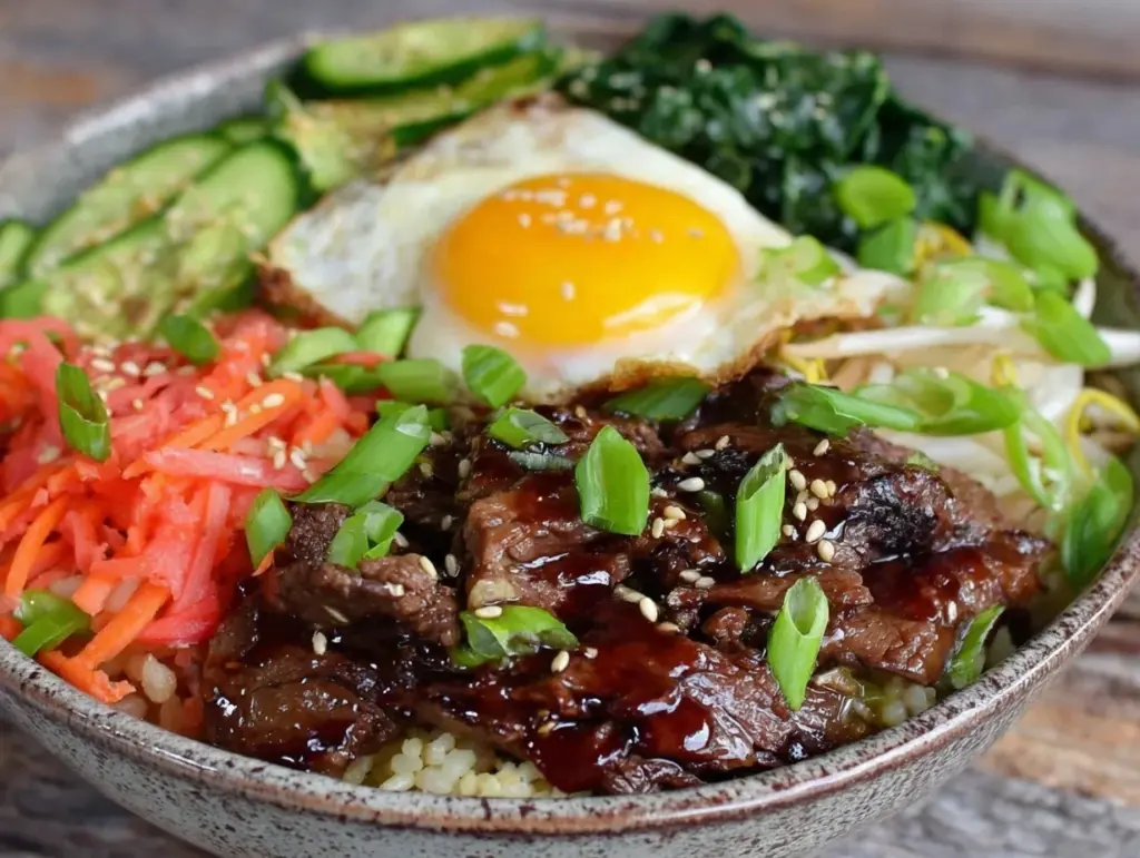 Korean beef bibimbap bowl recipe - featured image