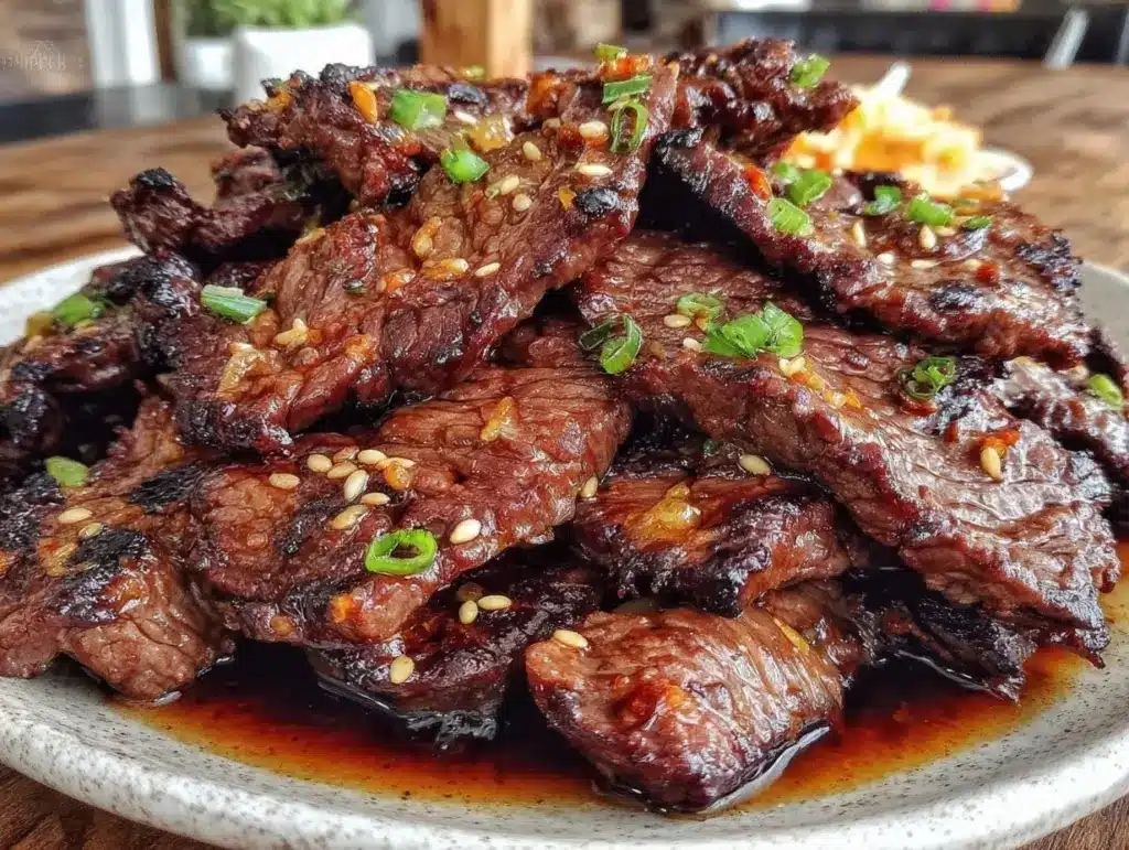 korean bulgogi beef recipe - featured image