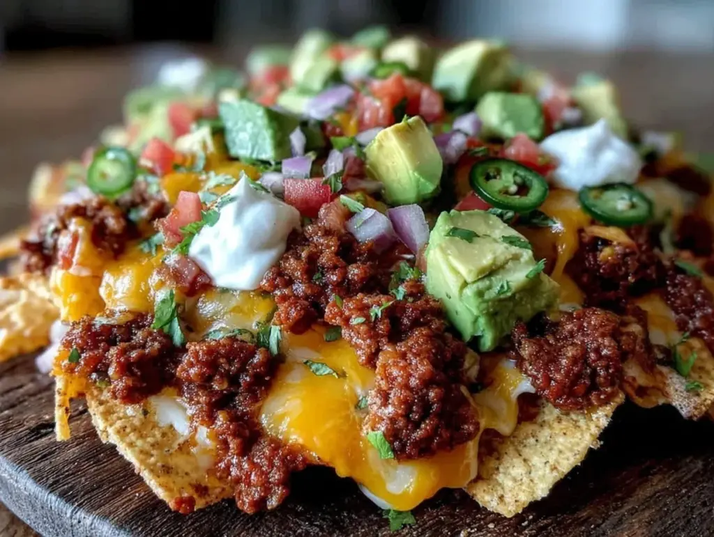 loaded beef nachos supreme - featured image
