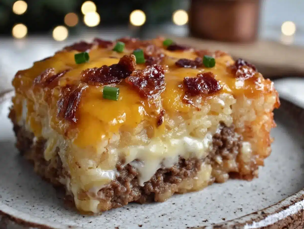 loaded tater tot casserole preparation steps
