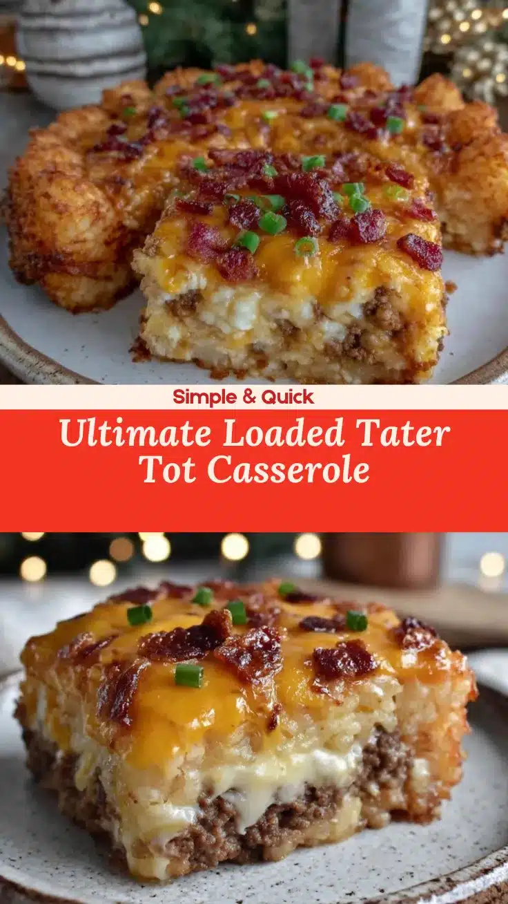 loaded tater tot casserole recipe