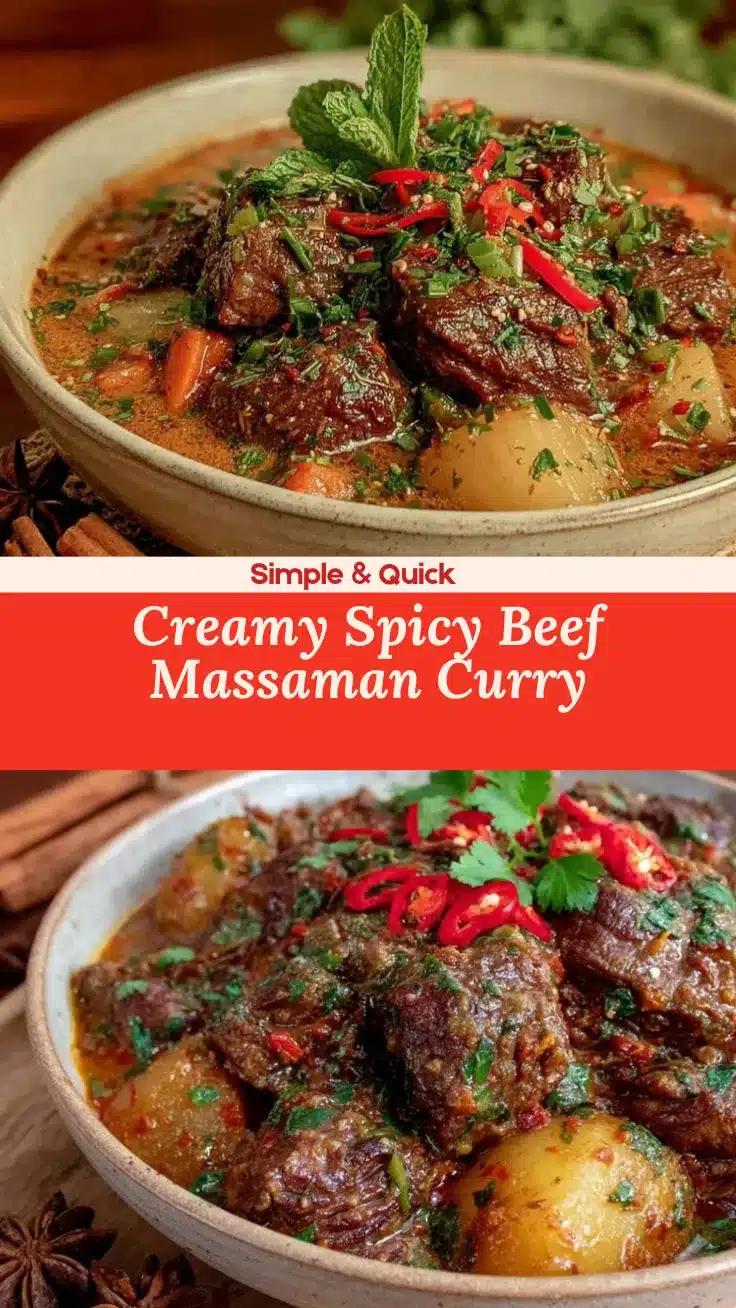 Massaman curry beef recipe