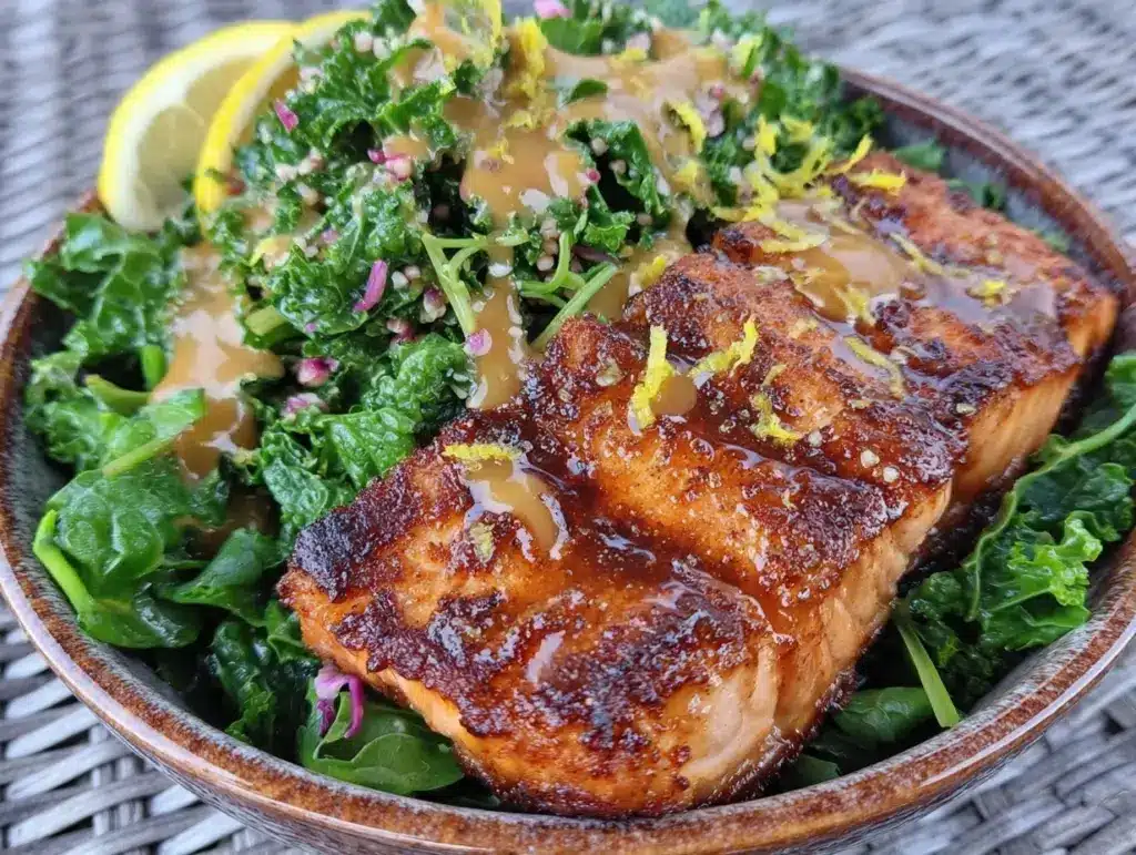 miso-glazed salmon bowl - featured image