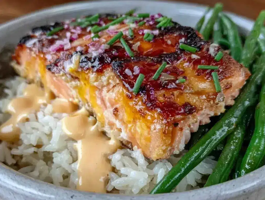 miso-glazed salmon dinner bowl - featured image