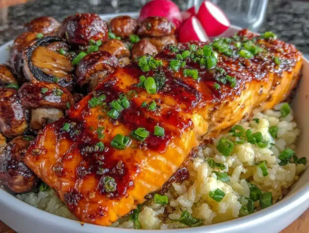 miso-glazed salmon dinner bowl - featured image