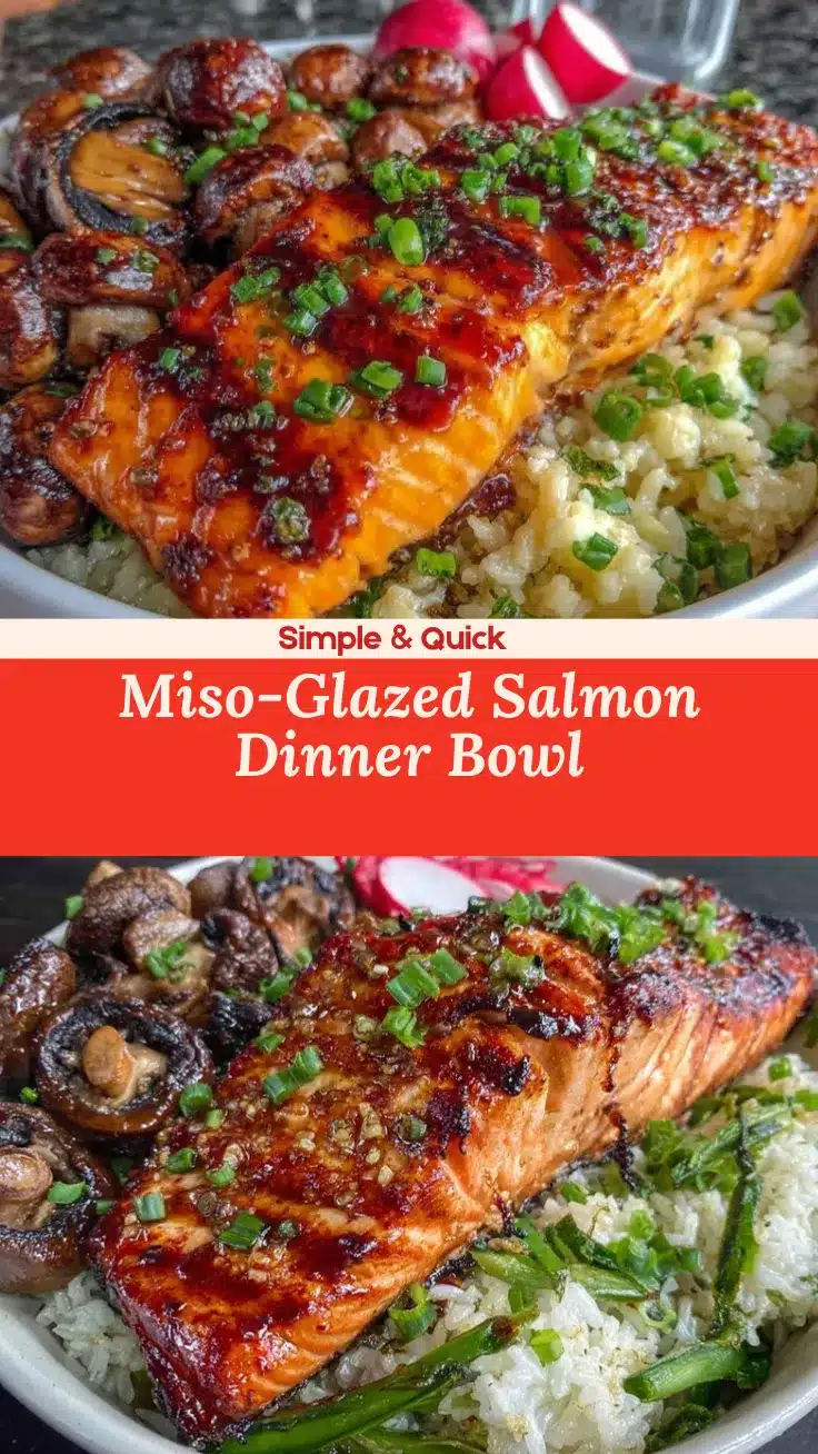 miso-glazed salmon dinner bowl recipe