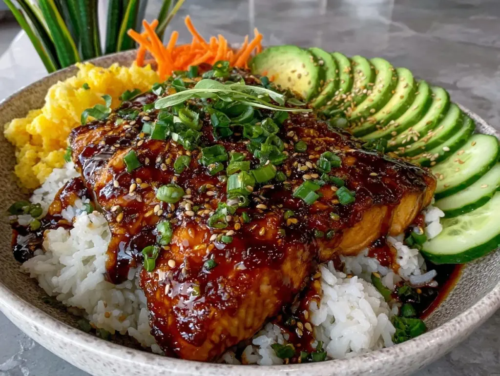 miso-glazed salmon nourish bowl - featured image