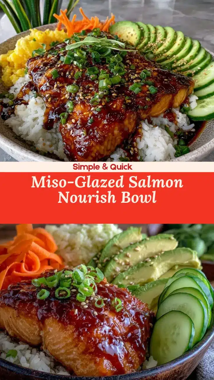 miso-glazed salmon nourish bowl recipe