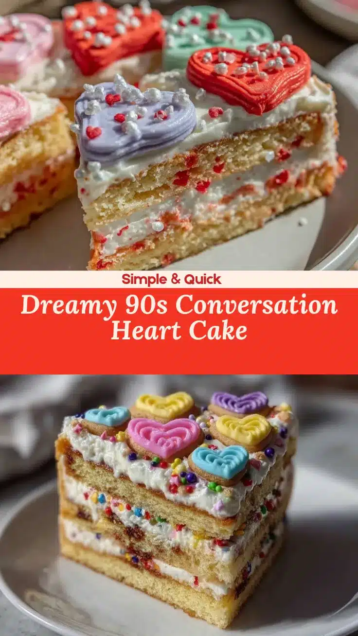 nostalgic 90s conversation heart cake recipe recipe