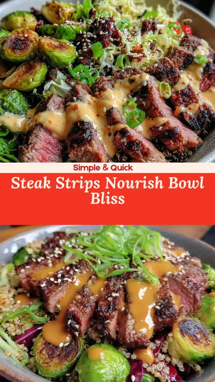 nourishing health aesthetic bowl with steak strips recipe