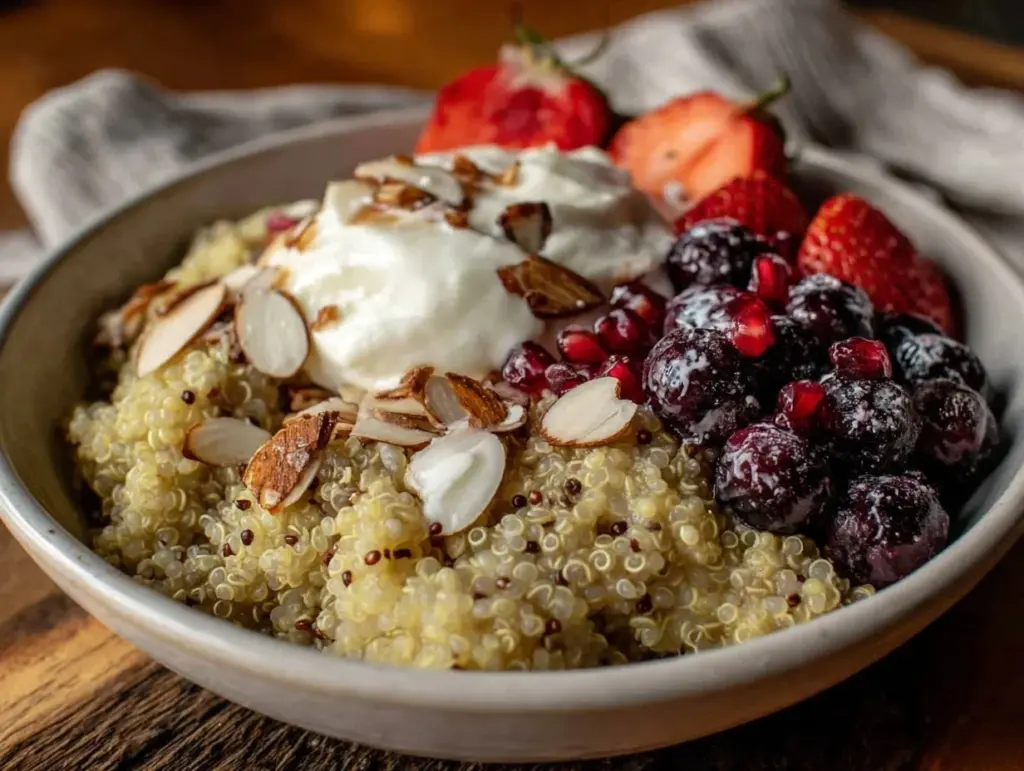nourishing quinoa breakfast bowl - featured image