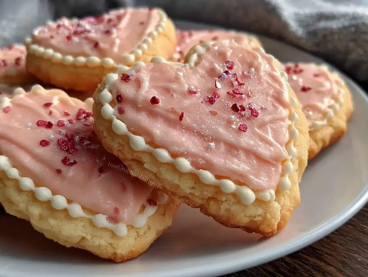nut-free Valentine sugar cookies preparation steps