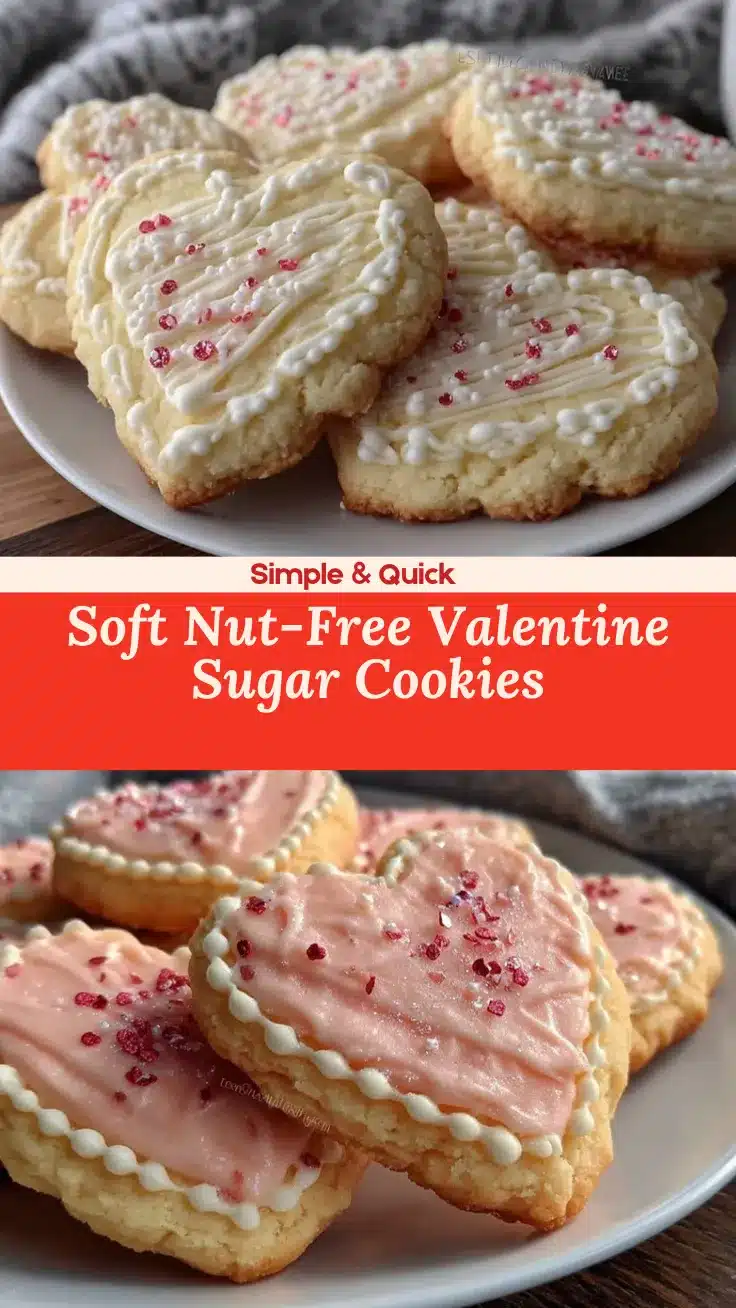 nut-free Valentine sugar cookies recipe