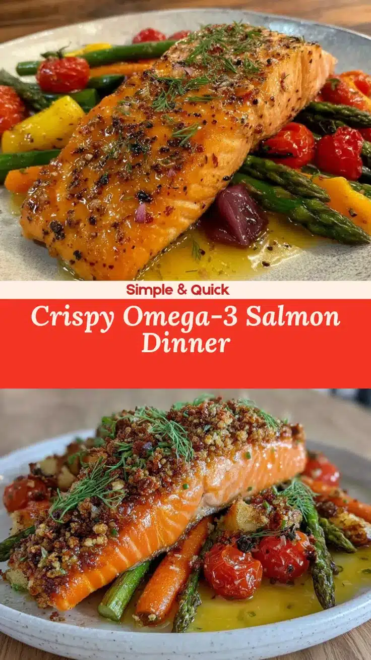 omega-3 salmon with roasted vegetables recipe
