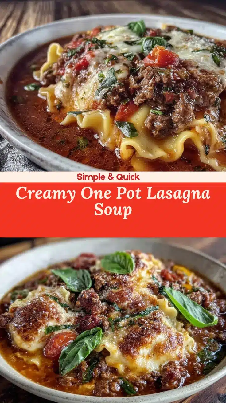 one pot lasagna soup recipe