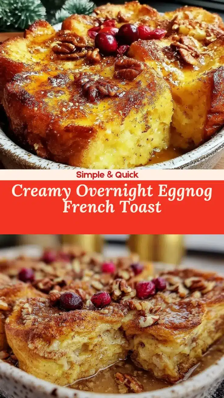 overnight eggnog French toast bake recipe