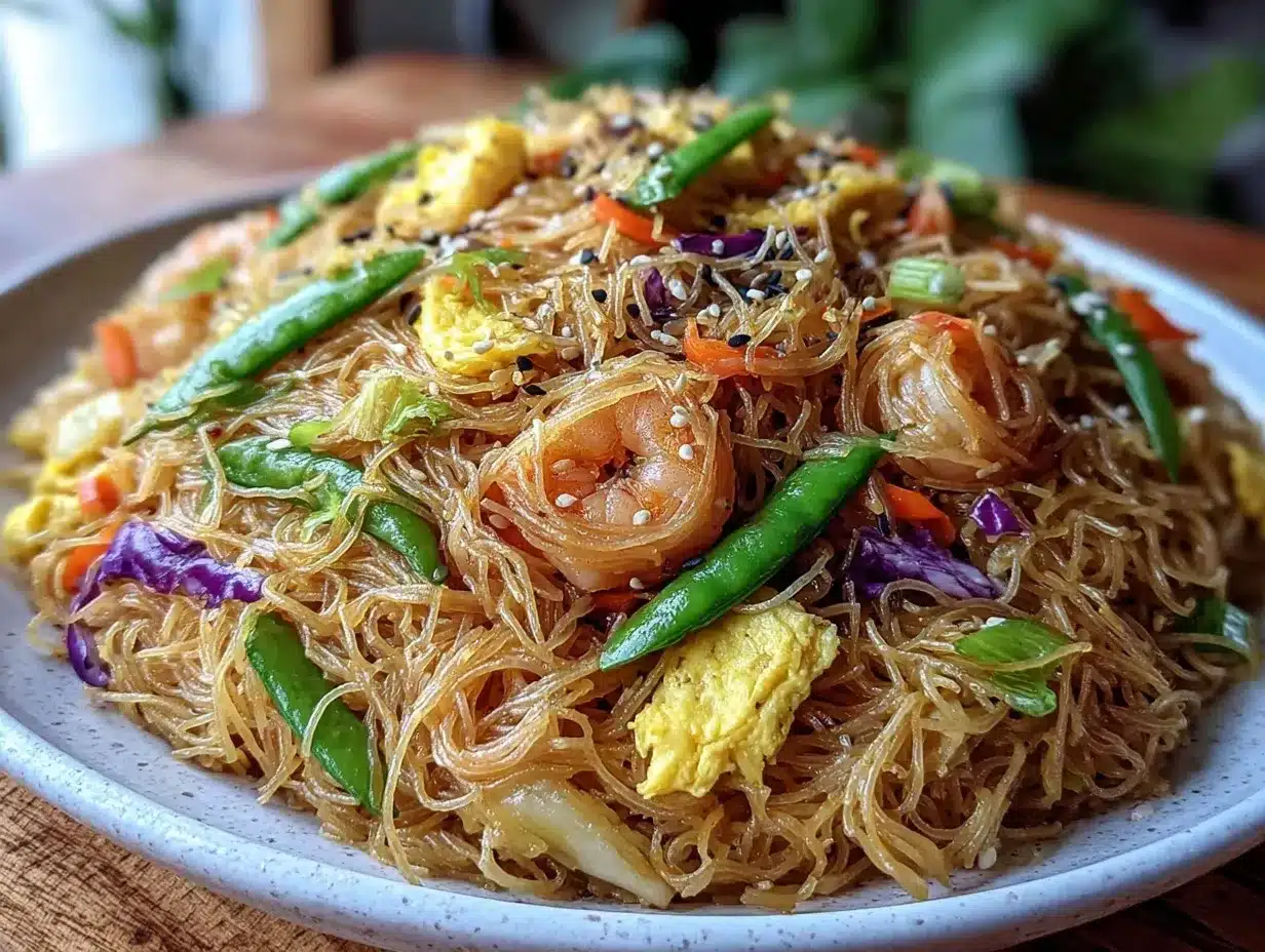 Pancit Filipino Noodles preparation steps