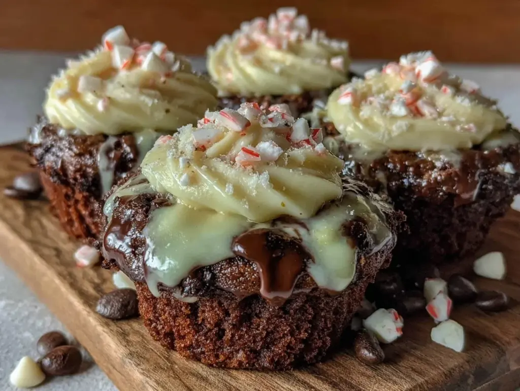 peppermint mocha muffins - featured image