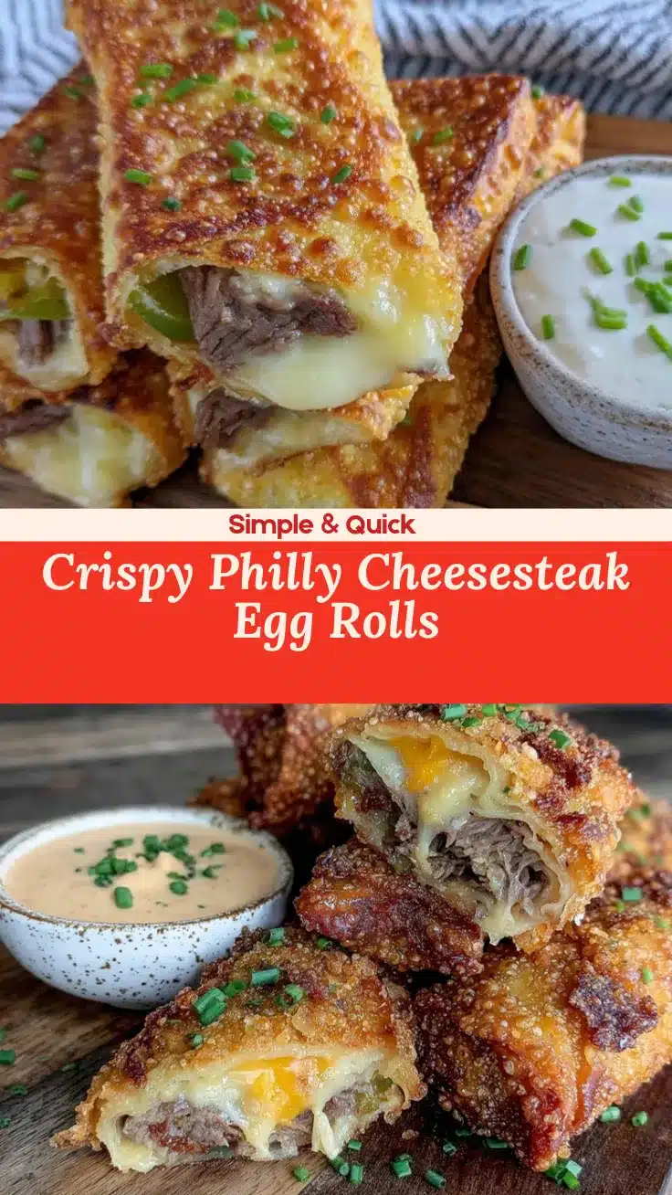 Philly cheesesteak egg rolls recipe