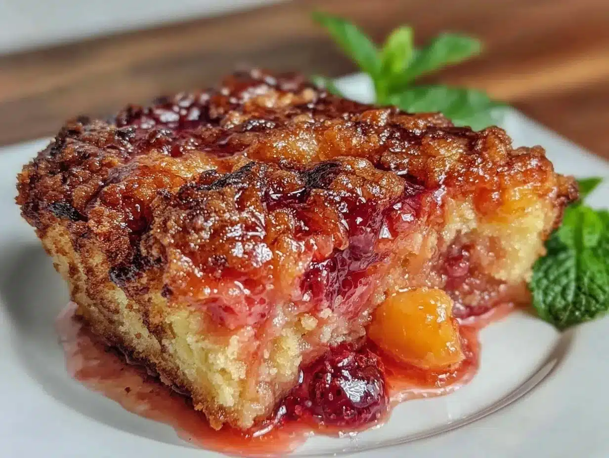 pineapple cherry dump cake recipe preparation steps