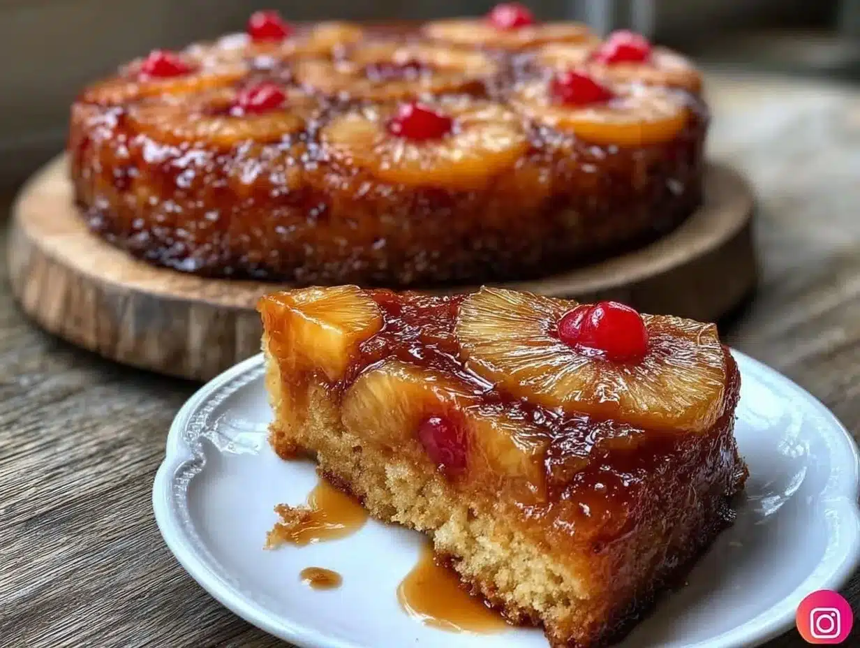 pineapple upside down cake preparation steps