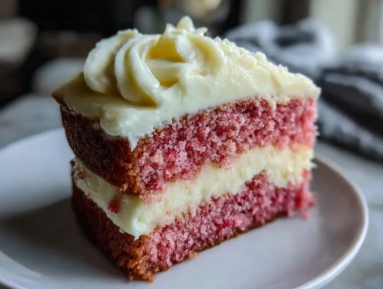 pink velvet cake preparation steps