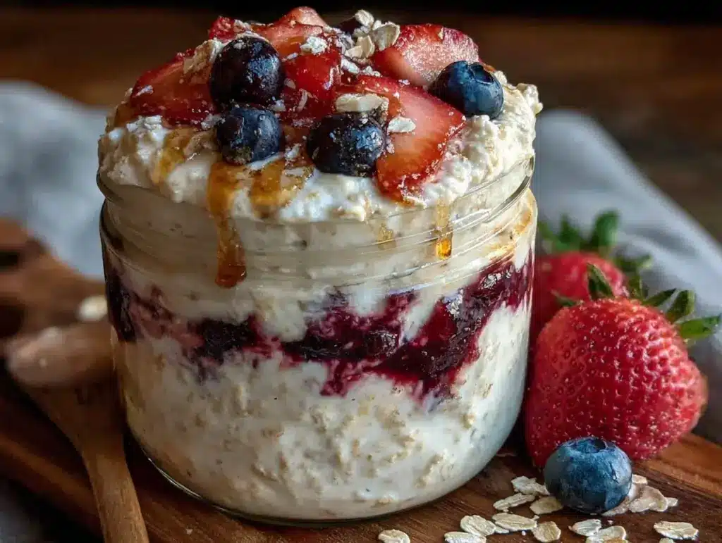 probiotic overnight oats recipe - featured image