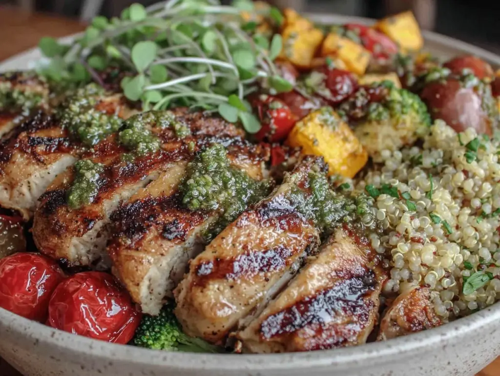 protein-packed chicken bowl - featured image