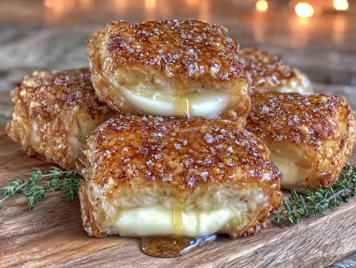 puff pastry wrapped brie with honey preparation steps
